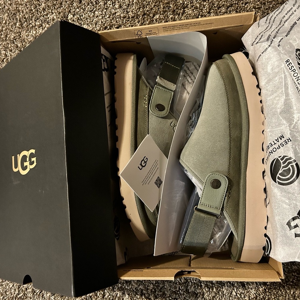 UGG Olive Green Slide Sandals